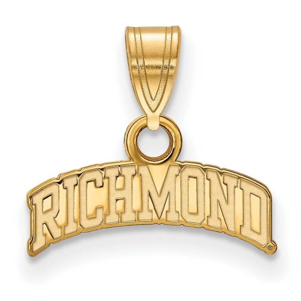 14K Gold Plated Silver University of Richmond Small Script Pendant
